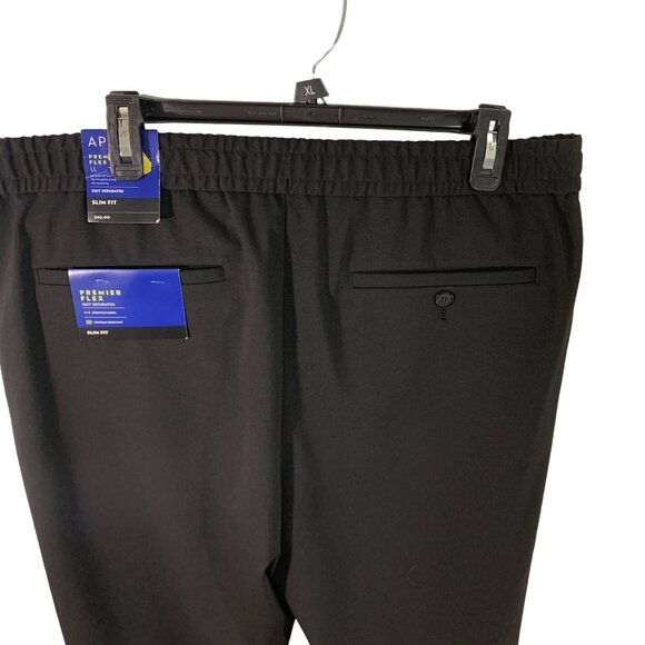 Apt. 9 Mens Premier Flex Slim Fit Suit Pants Stretch & Wrinkle-Resistant Black S - Picture 2 of 8